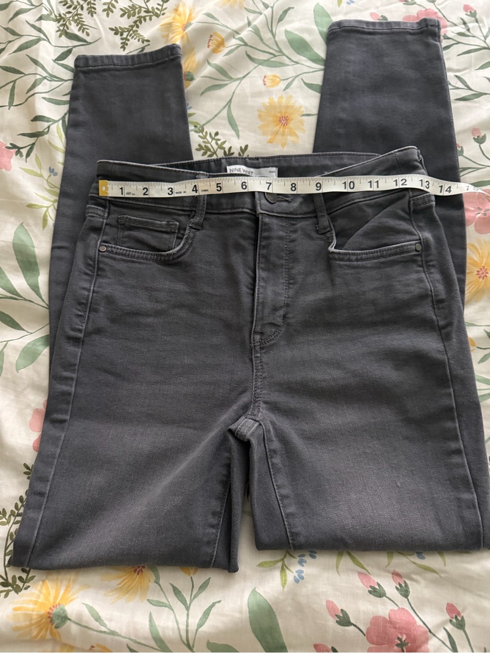 Nine West Charcoal Gray Skinny Jeans